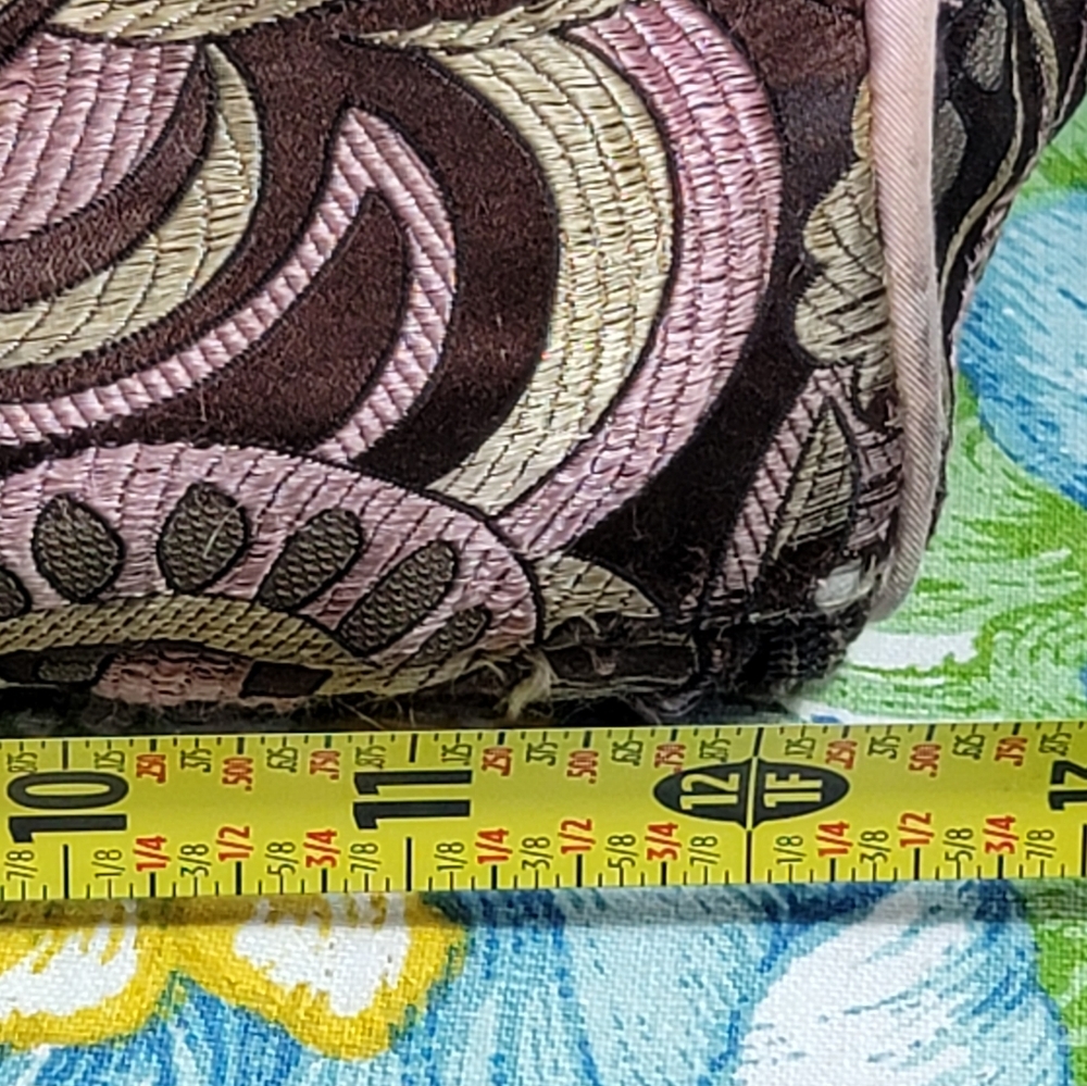 Petunia Pickle Bottom Brown Pink Tan Floral Paisley Diaper Bag - Picture 12 of 16